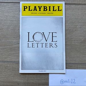 PLAYBILL Love Letters